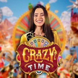 Crazy Time logo by Evolution at Planetwin 365Crazy Time
