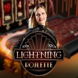 Live Casino logo of Lightning Roulette from Evolution at Planetwin 365